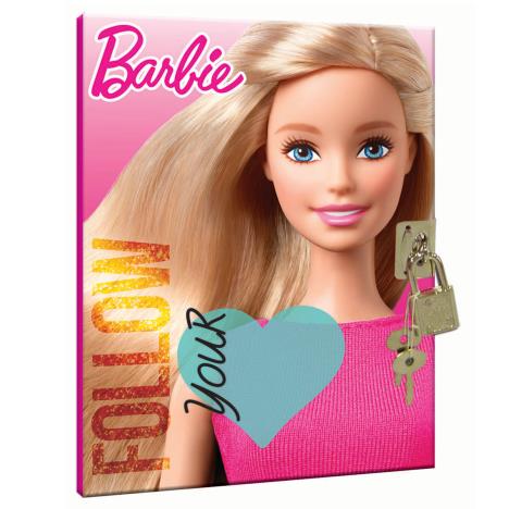 A5 Barbie Follow Your Heart Lockable Diary £2.99
